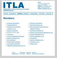 Independent Testing Laboratory Association Independent Testing Laboratory Association